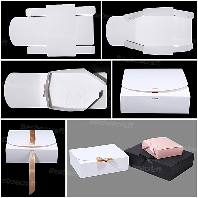 Folding Paper Gift Boxes with Ribbon CON-WH20001-11D-03-1