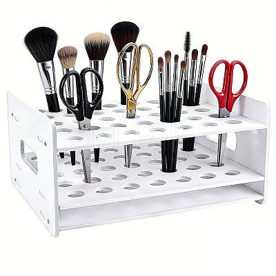 Desktop 35-Hole PVC Scissors Storage Racks ODIS-WH0079-088A-1