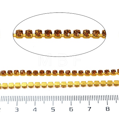 Iron Rhinestone Cup Chains CH-A008-01F-1