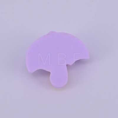 Opaque Frosted Resin Cabochon RESI-WH0009-08-1