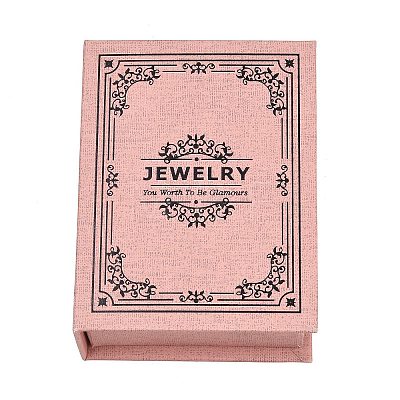Floral Printed Paper Jewelry Display Magnetic Cases CON-K015-03A-01-1