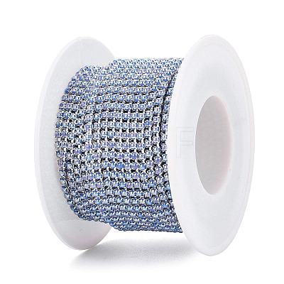 Iron & ABS Plastic Imitation Pearl Tennis Chains CH-Q006-01A-12-1