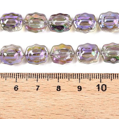 Electroplate Glass Beads Strands EGLA-T021-05E-1