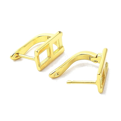 Brass Letter Stud Earrings for Women EJEW-A038-01H-G-1