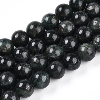 Natural Green Kyanite Beads Strands G-T140-8mm-07-1