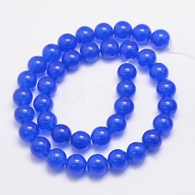 Natural & Dyed Malaysia Jade Bead Strands X-G-A146-10mm-A21-1