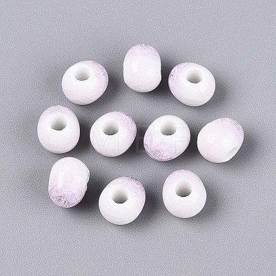 Handmade Crackle Porcelain Beads PORC-Q008-06A-03-1
