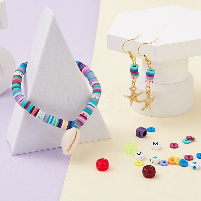 DIY Polymer Clay Beads Jewelry Set Making Kit DIY-YW0004-47-1