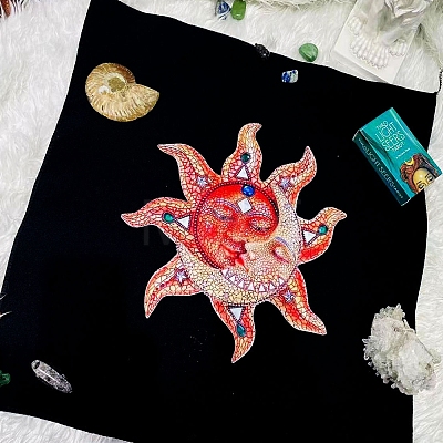 Polyester Tarot Tablecloth for Divination PW-WG65844-08-1