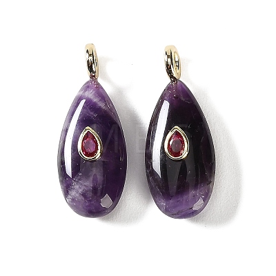 Natural Amethyst Pendants GG-CBA6382-05C-1