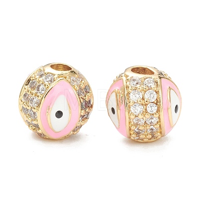 Brass Micro Pave Cubic Zirconia Charms ZIRC-A019-16G-A01-1