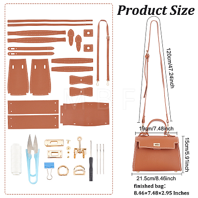 DIY Imitation Leather Handbag Making Kits DIY-WH0374-63B-1