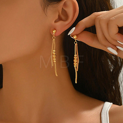 Brass Dangle Stud Earrings for Women KA1939-1-1