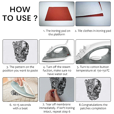 CREATCABIN 3 Sheets 3 Styles Pet Film with Hot Melt Adhesive Heat Transfer Film DIY-CN0001-33-1