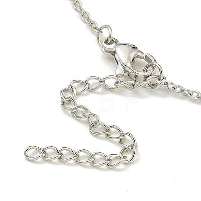 304 Stainless Steel Cable Chain Necklaces NJEW-H040-08P-1