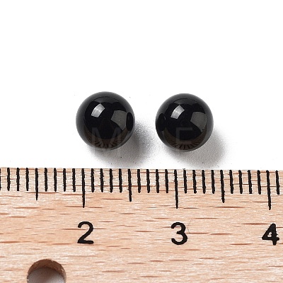 Natural Black Onyx(Dyed & Heated) Sphere Beads G-P520-18-1