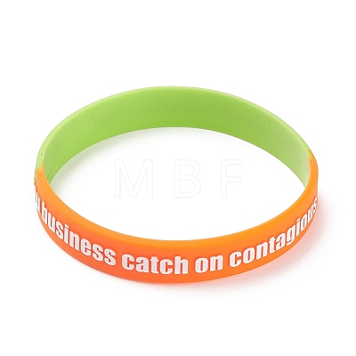 Sample Silicone Wristbands Bracelets BJEW-XCP0001-10-1