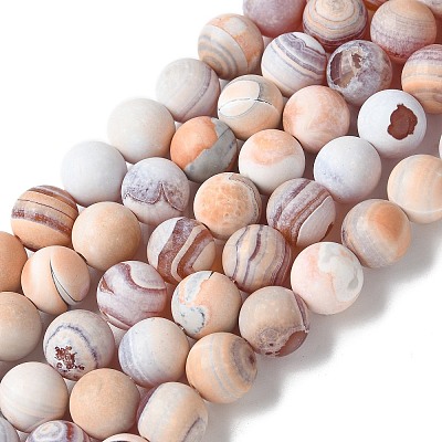 Natural Fire Crackle Agate Beads Strands G-G190-A01-01-1