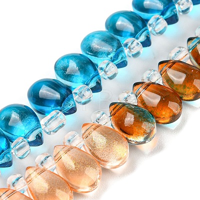 Transparent Glass Beads Strands GLAA-B014-01B-1