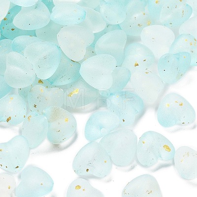 Frosted Transparent Acrylic Beads OACR-F013-03-1