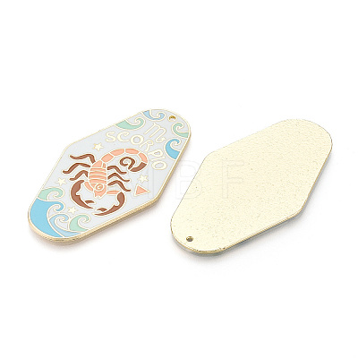 Rack Plating Alloy and Enamel Big Pendants X1-ENAM-T021-29H-1