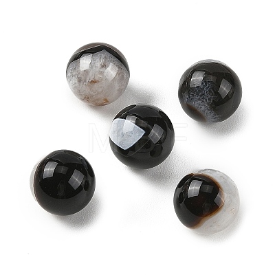 Natural Agate Sphere Beads GG-D003-A11-01-1