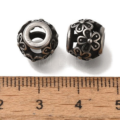 304 Stainless Steel European Beads STAS-D191-11A-AS-1