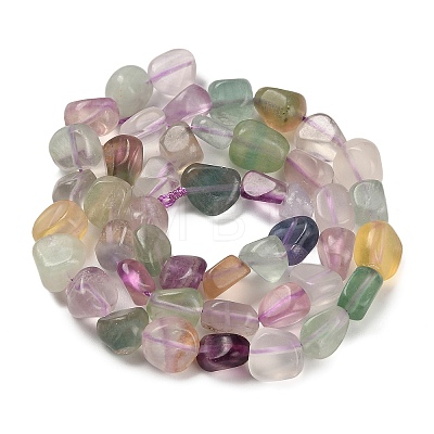 Natural Colorful Fluorite Beads Strands G-P497-01E-10-1