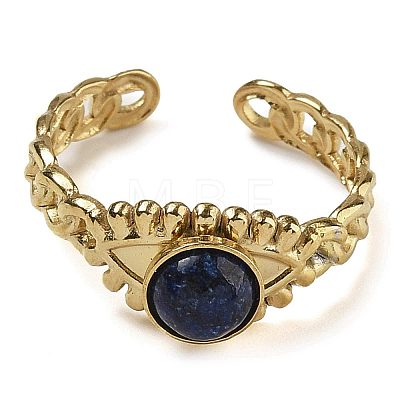 Natural Lapis Lazuli Finger Rings RJEW-U027-01G-08-1