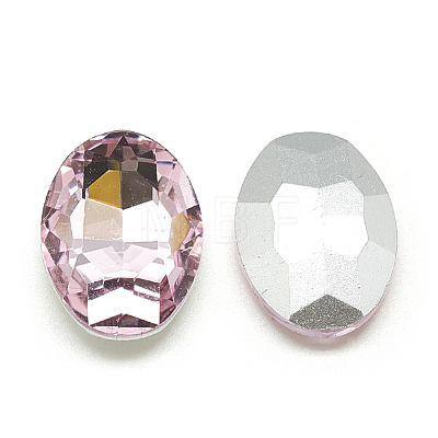 Pointed Back Glass Rhinestone Cabochons RGLA-T080-18x25mm-10-1