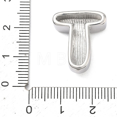 Brass Initial Beads KK-B167-27P-01T-1