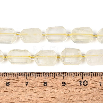 Natural Lemon Quartz(Heated) Beads Strands G-C098-A27-01-1