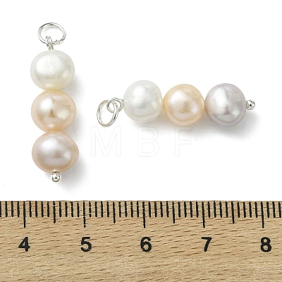 Natural Cultured Freshwater Pearl Pendants PALLOY-JF05323-1