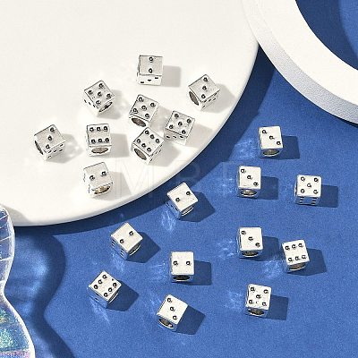 Tibetan Style Alloy European Beads TIBE-Q050-132AS-LF-1