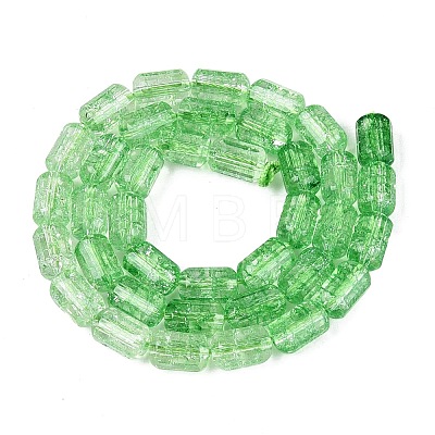 Crackle Transparent Glass Beads Strands GLAA-N068-05A-06-1