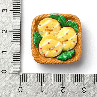 Fried Chip Doughnut Theme Opaque Resin Imitation Food Decoden Cabochons RESI-S392-02B-1