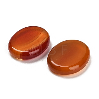 Natural Red Agate(Dyed & Heated) Cabochons G-C166-02E-1