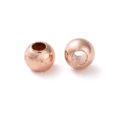 Rack Plating Brass Spacer Beads KKB-I709-03C-RG-1