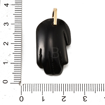 Natural Obsidian Carved Pendants GG-CBA5963-01E-NH-1