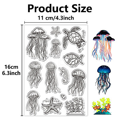 Plastic Stamps DIY-WH20018-0243-1