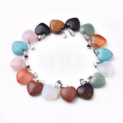 Natural & Synthetic Mixed Stone Pendants G-X0005-05P-1