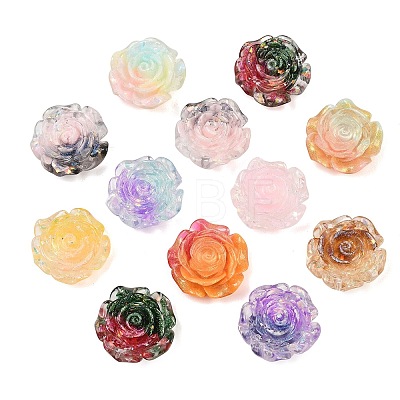 Two Tone Luminous Transparent Resin Beads RE-CBAC4C7-20-1