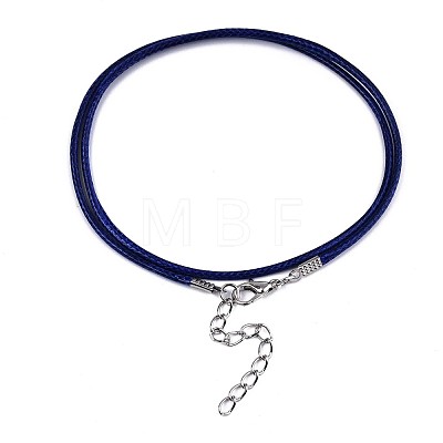 Waxed Cotton Cord Necklace Making MAK-S034-017-1