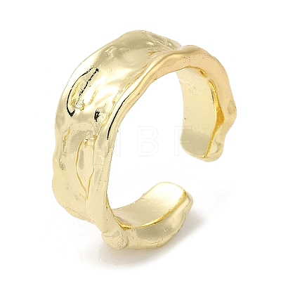 Brass Open Cuff Rings RJEW-Q778-21G-1