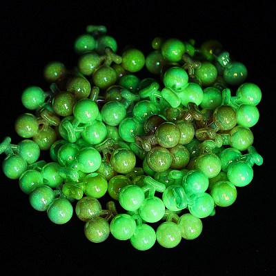 Luminous UV Plating Opaque Acrylic Beads MACR-K361-38-1