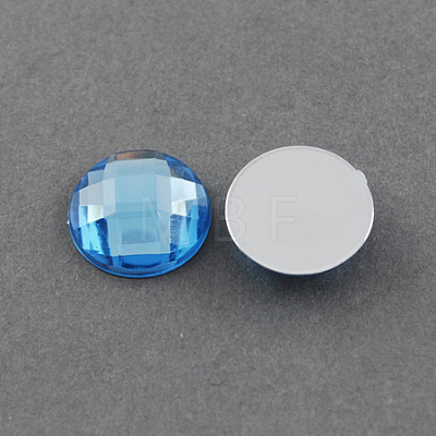 Acrylic Rhinestone Cabochons GACR-R002-14mm-13-1