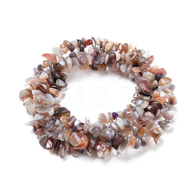 Natural Botswana Agate Beads Strands G-I283-A05-1