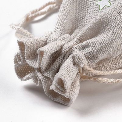 Christmas Cotton Cloth Storage Pouches ABAG-M004-02P-1