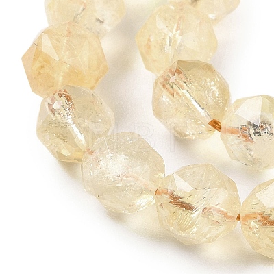 Natural Citrine Beads Strands G-NH0021-A28-02-1