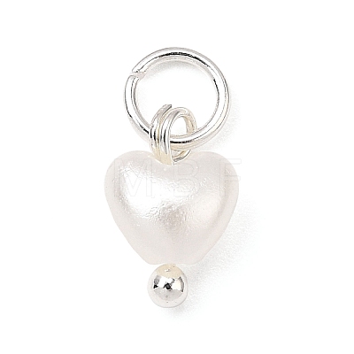 ABS Imitation Pearl Bead Charms PALLOY-JF04111-1